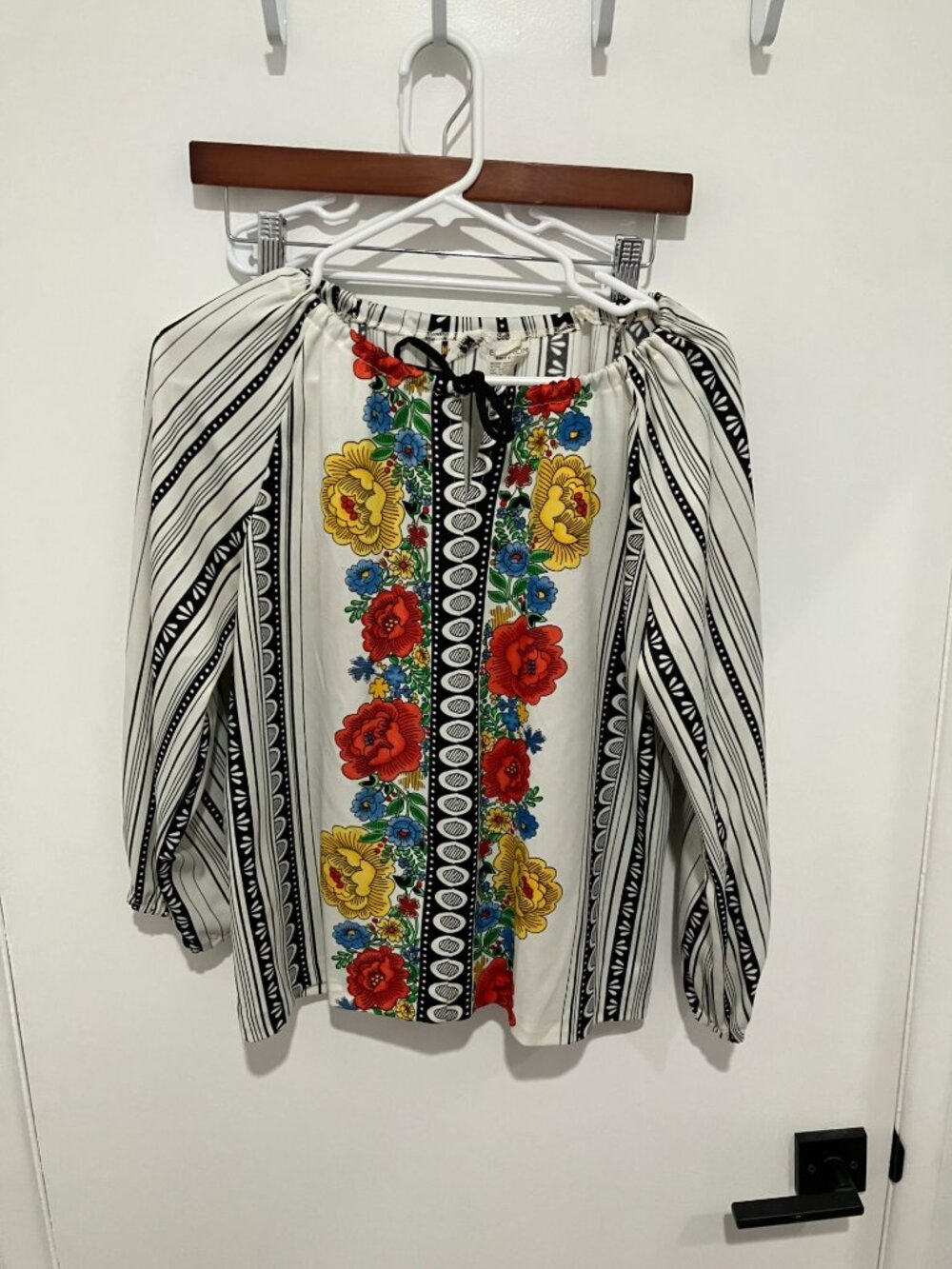 VTG 1970's Marty Gutmacher Women's Floral Top, Multicolor, Size 10
